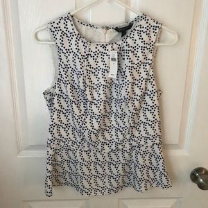 Banana Republic NWT Blue & White blouse